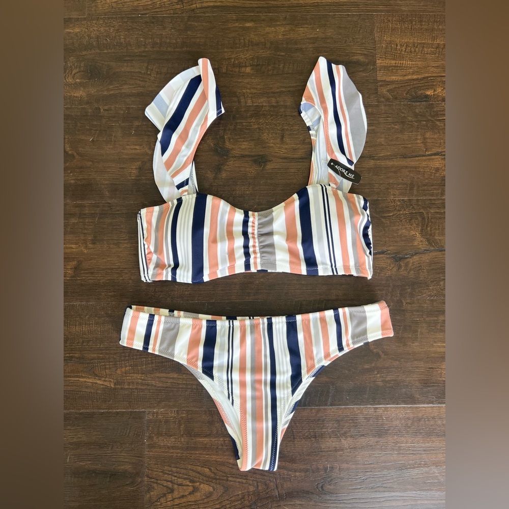 Adore Me Multicolor Striped Bikini